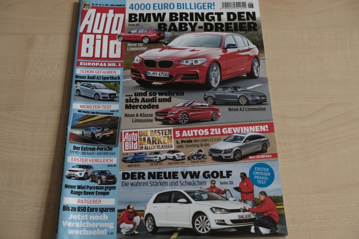 Deckblatt Auto Bild (46/2012)